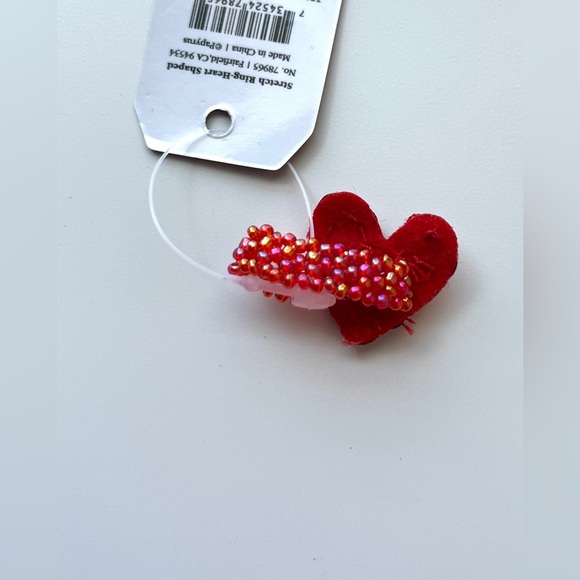 Papyrus beaded heart bracelet & ring set - Picture 3 of 5